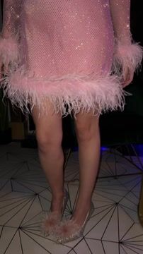 Disco Sheer Dress - Pink - Online Exclusive